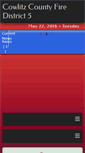 Mobile Screenshot of cowlitzfd5.org